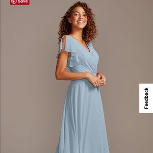 Flutter Sleeve Full Skirt Bridesmaid Dress
DAVID'S BRIDAL